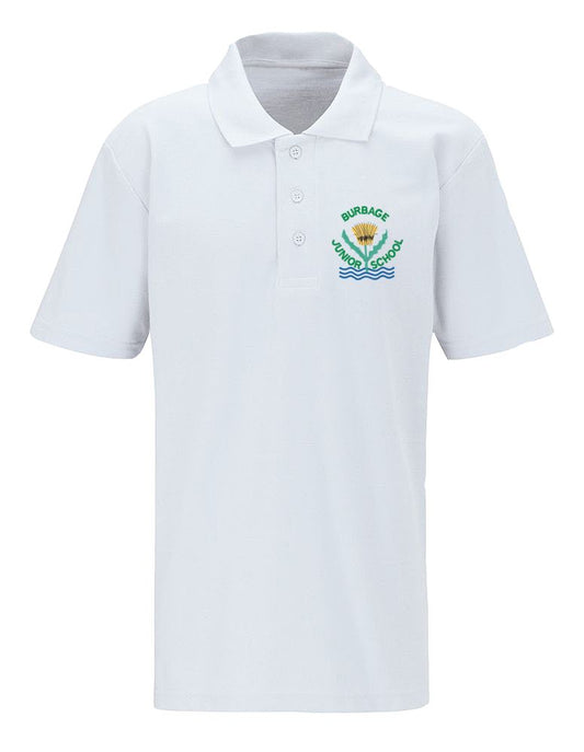Burbage Junior White Polo Shirt