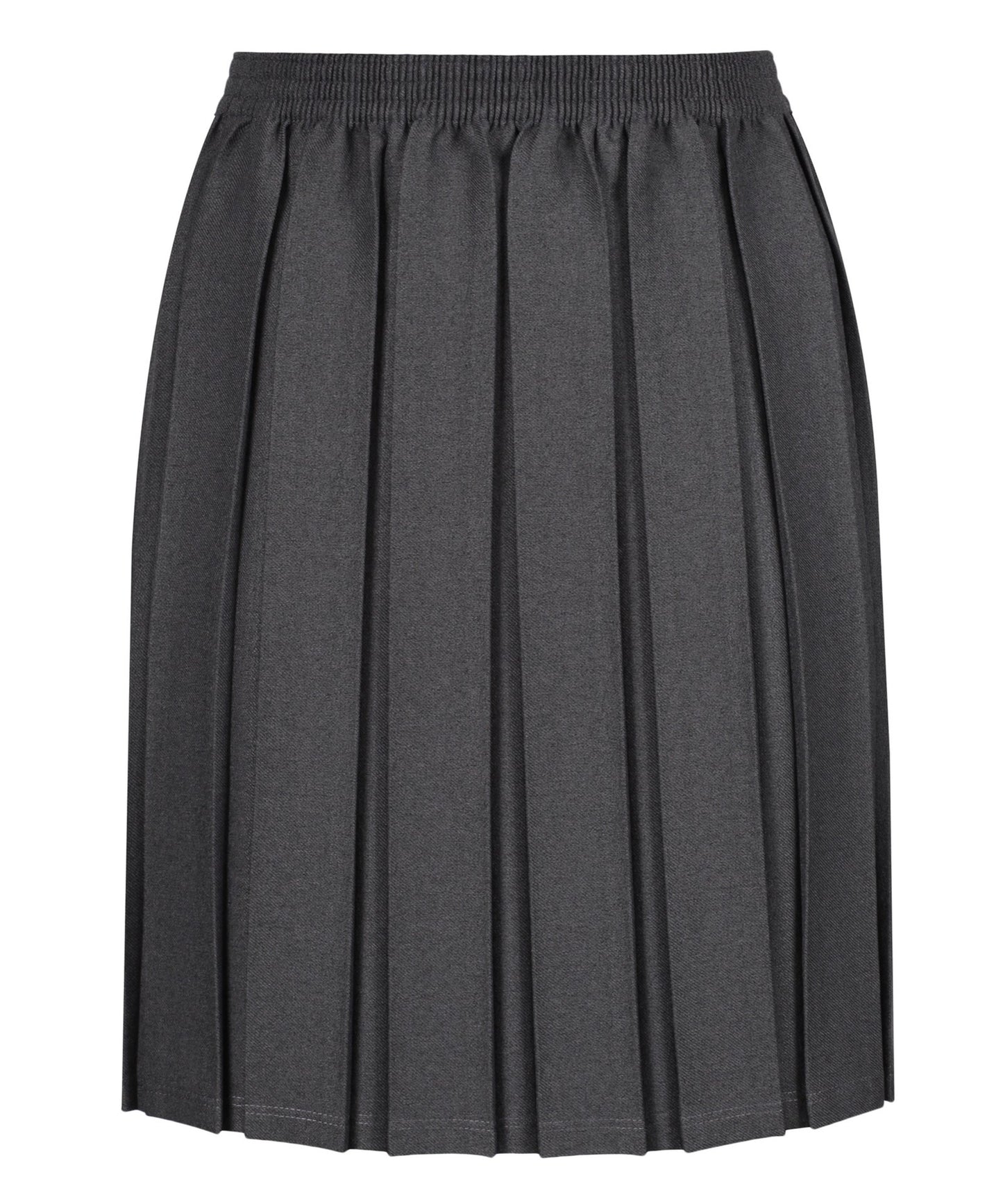 Junior Grey Box Pleat Skirt