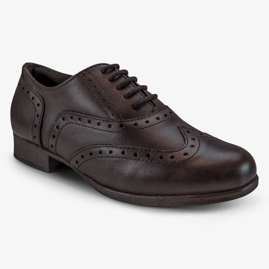 Bella Leather Senior Girls Lace Brogue