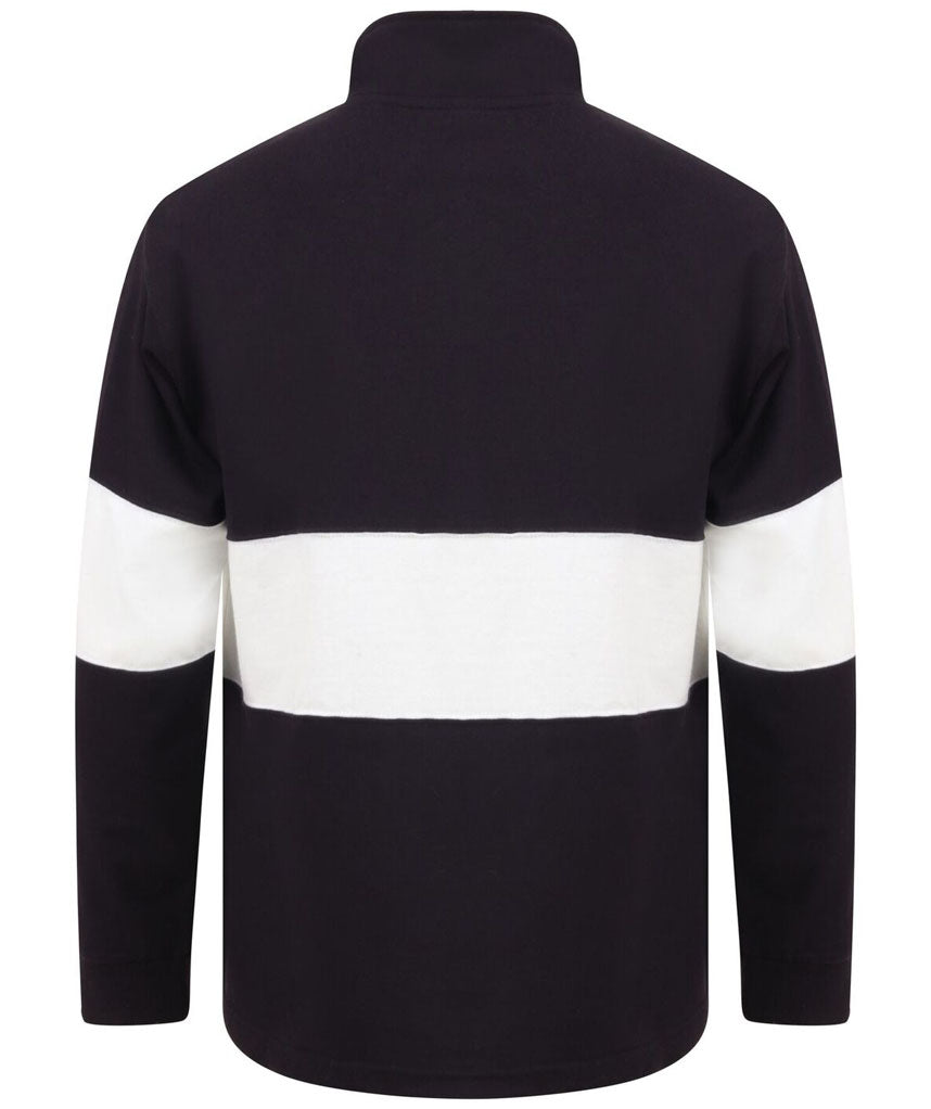 Panelled 1/4 Zip Neck Top