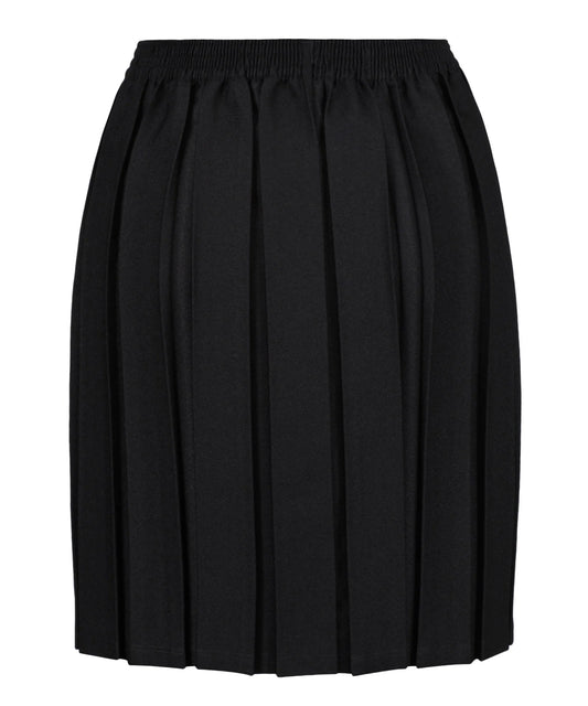 Junior Box Pleat Skirt Black
