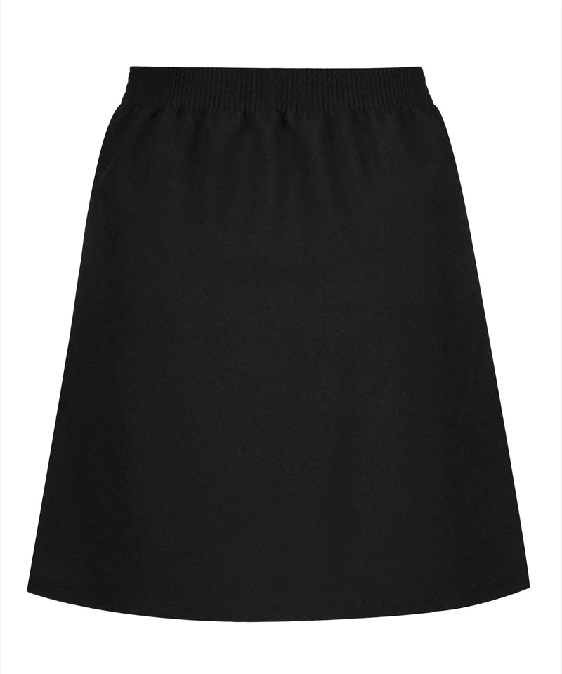 Flower Button Skirt-Black