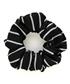 Black/White Stripe Scrunchie