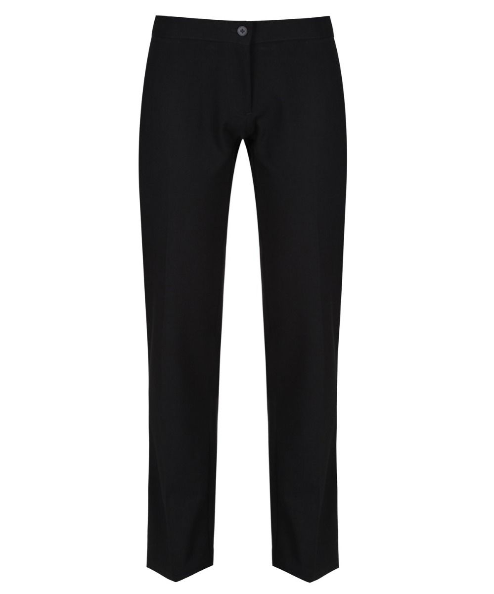 Girls Black Senior Slim Fit Trousers