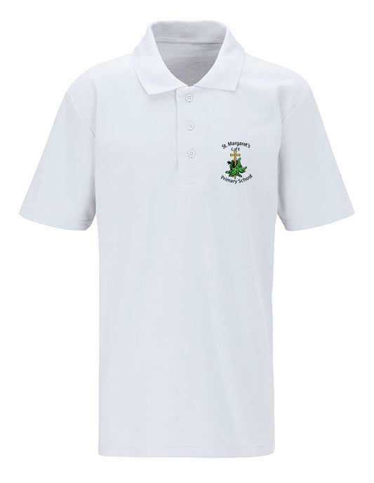 St Margaret's Polo T Shirt White