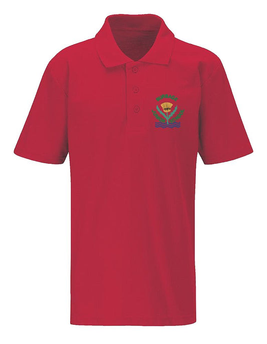 Burbage Junior Red Polo Shirt