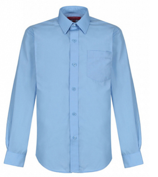 Unisex Blue Long Sleeve Shirt