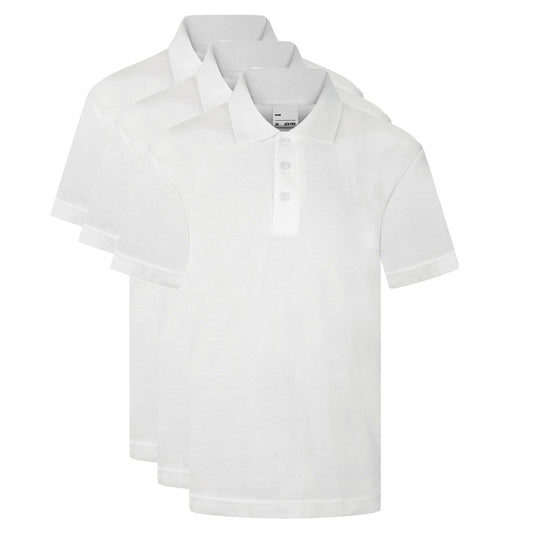 Prime Polo Shirts 3 Pack - White