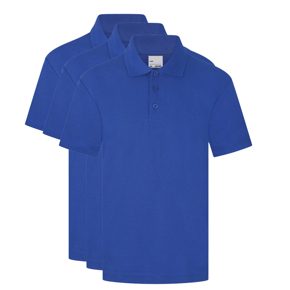 Prime Polo Shirts 3 Pack - Royal Blue