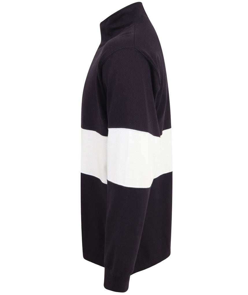 Panelled 1/4 Zip Neck Top