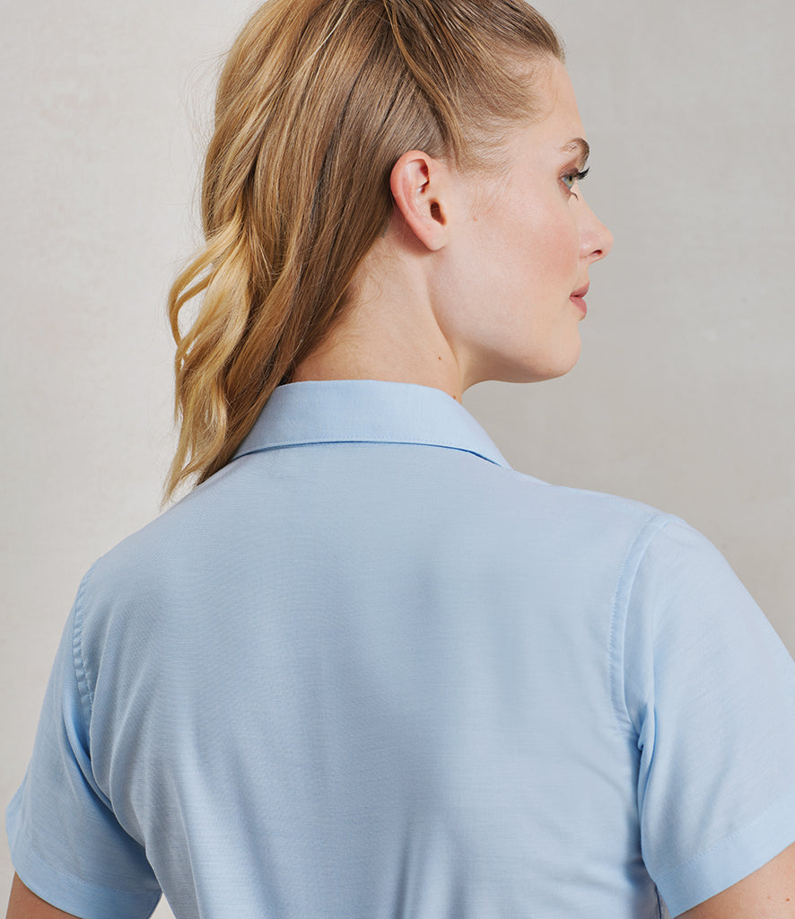 Premier Ladies Signature Short Sleeve Oxford Shirt Premier Order