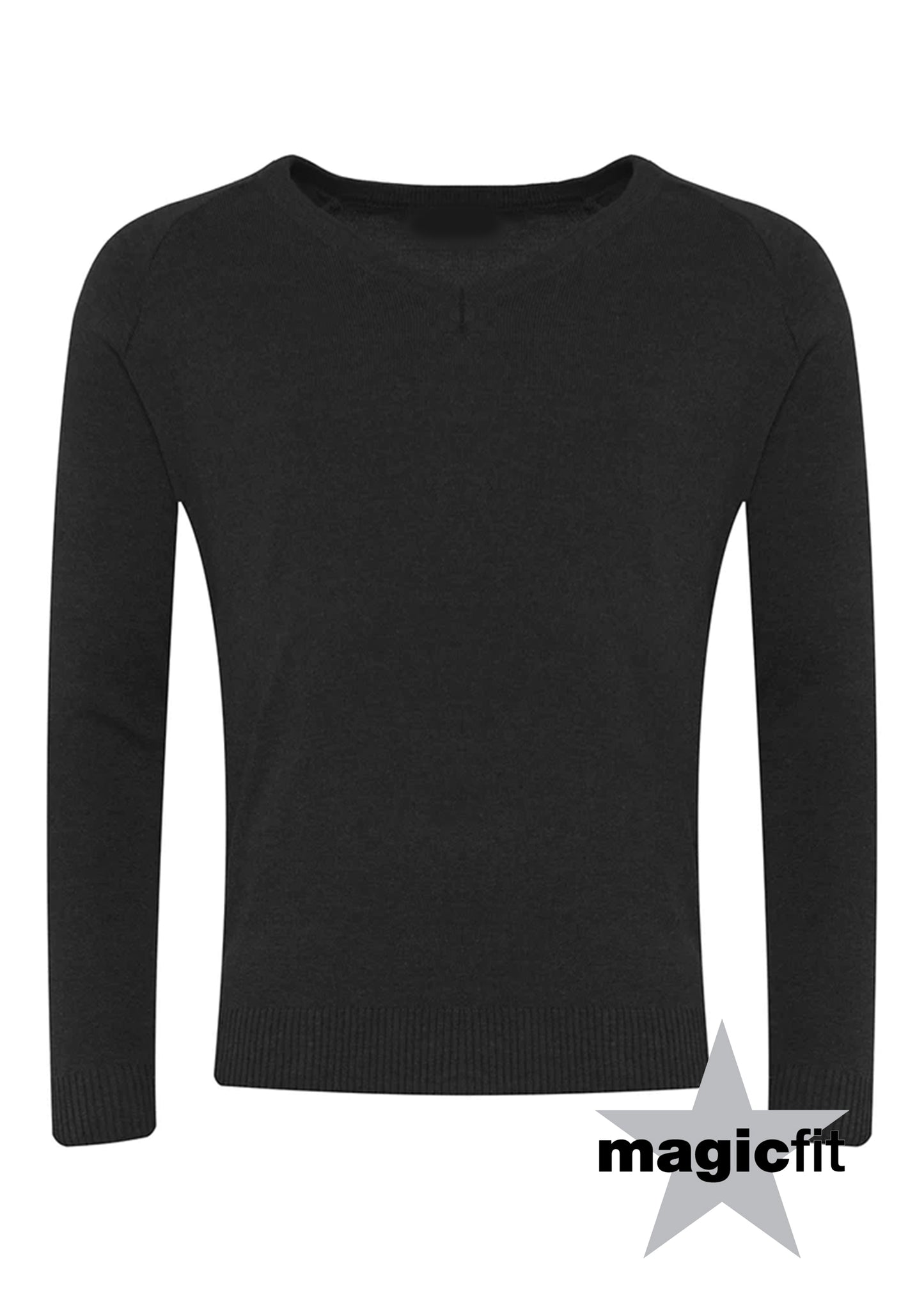 Black V-Neck Jumper