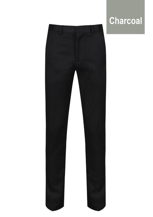 Unisex Soft Slim Fit Charcoal Trouser