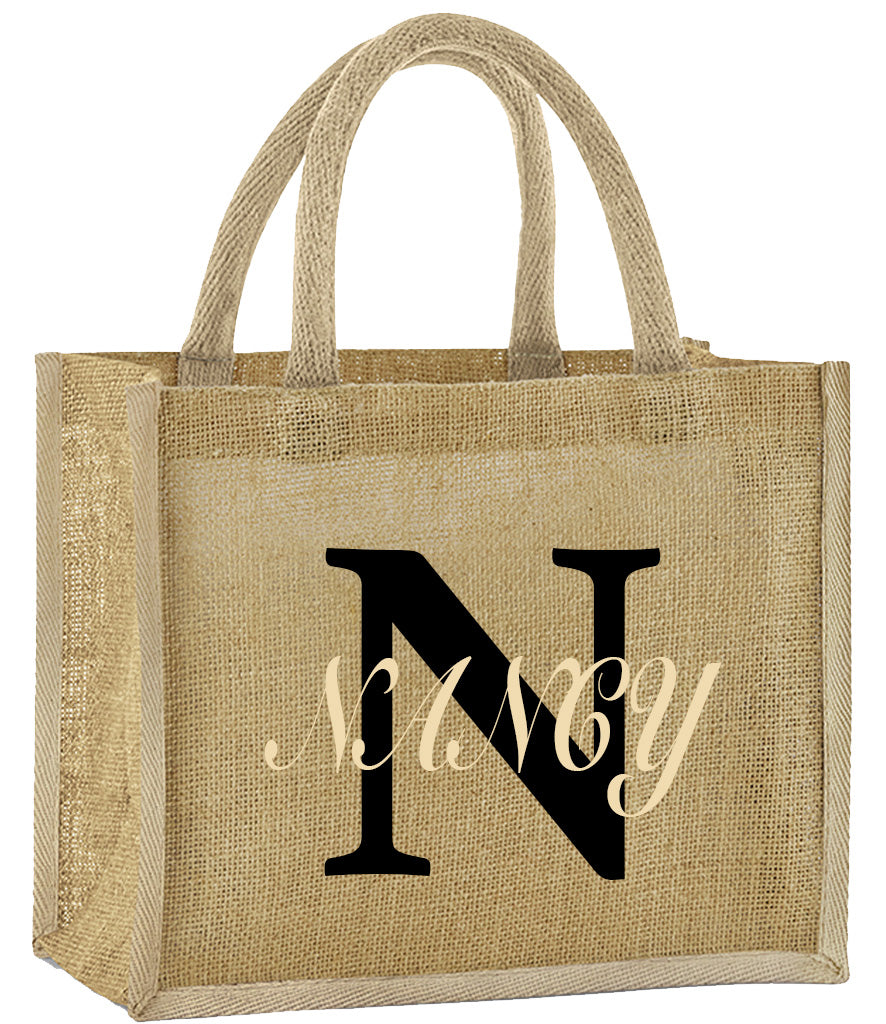 Personalised Jute Tote Bag