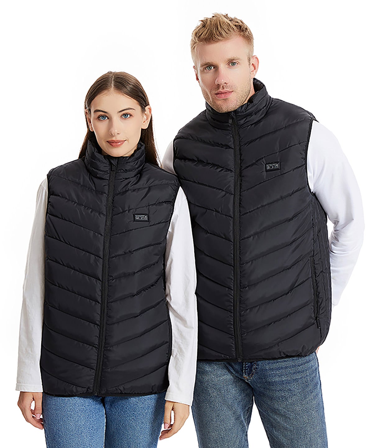 Eskimo unisex heated padded gilet-Black